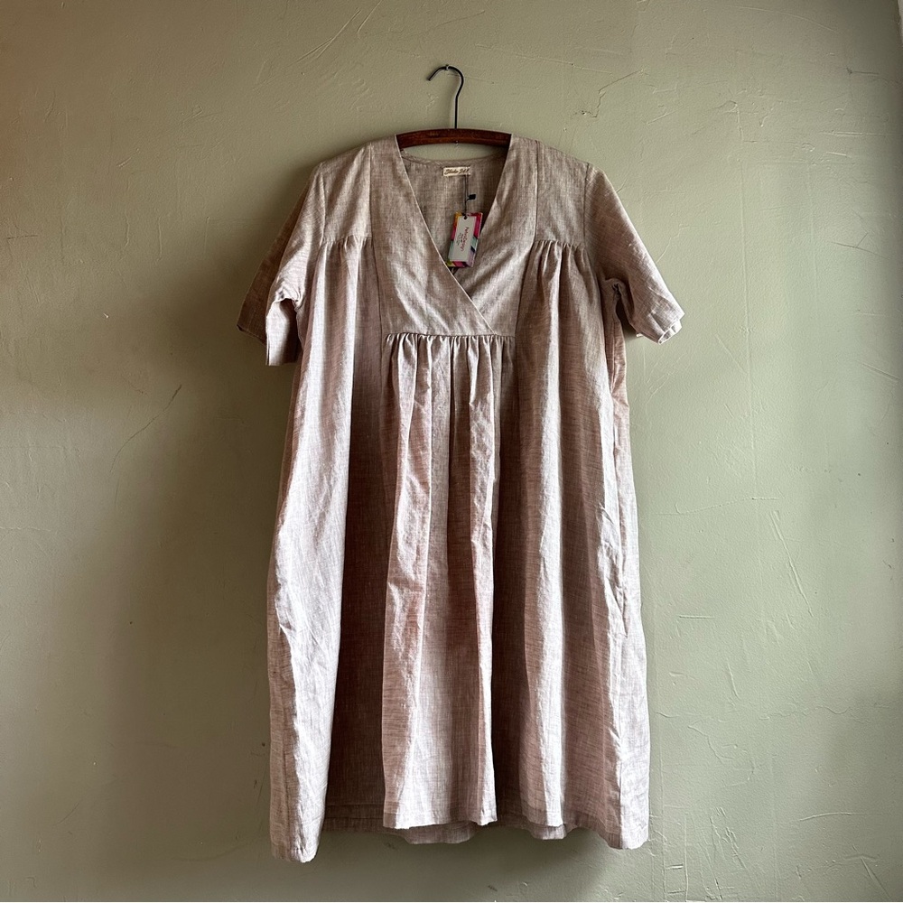 Pehro Design linen knee length tunic dress
